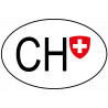 CH SUISSE - 15X10cm - Sticker/autocollant