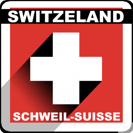 Sticker / autocollants :  Switzeland - 5cm