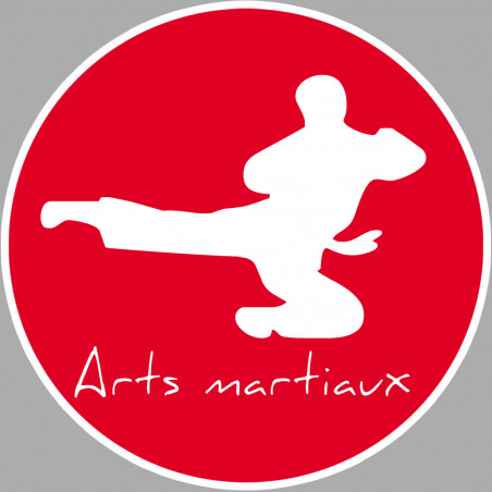 Arts martiaux - 20cm - Sticker/autocollant