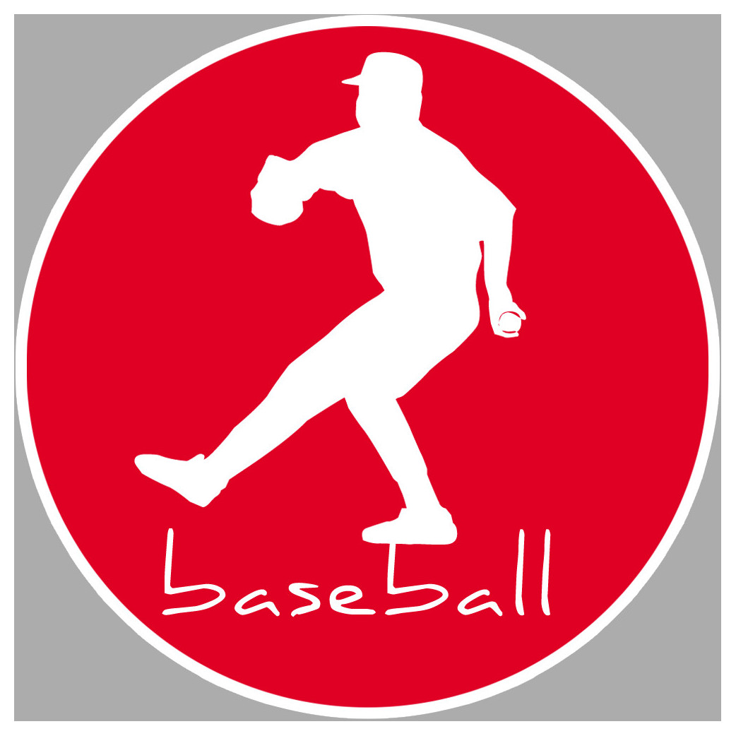 Baseball - 5cm - Sticker/autocollant