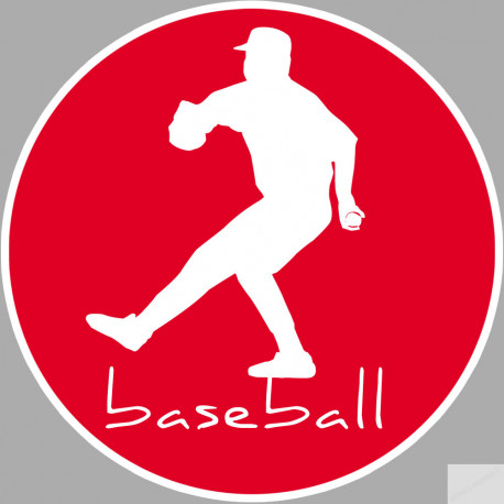 Baseball - 5cm - Sticker/autocollant