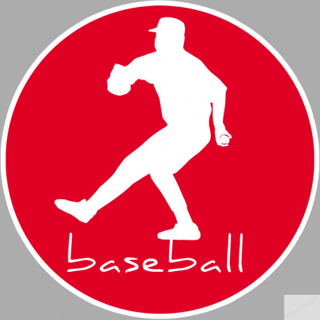 Baseball - 10cm - Sticker/autocollant