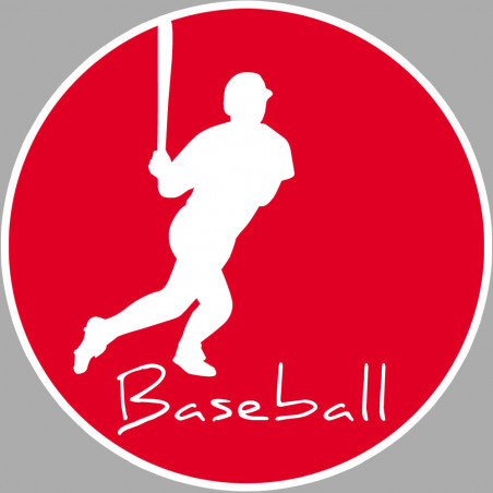 Baseball 2 - 20cm - Sticker/autocollant