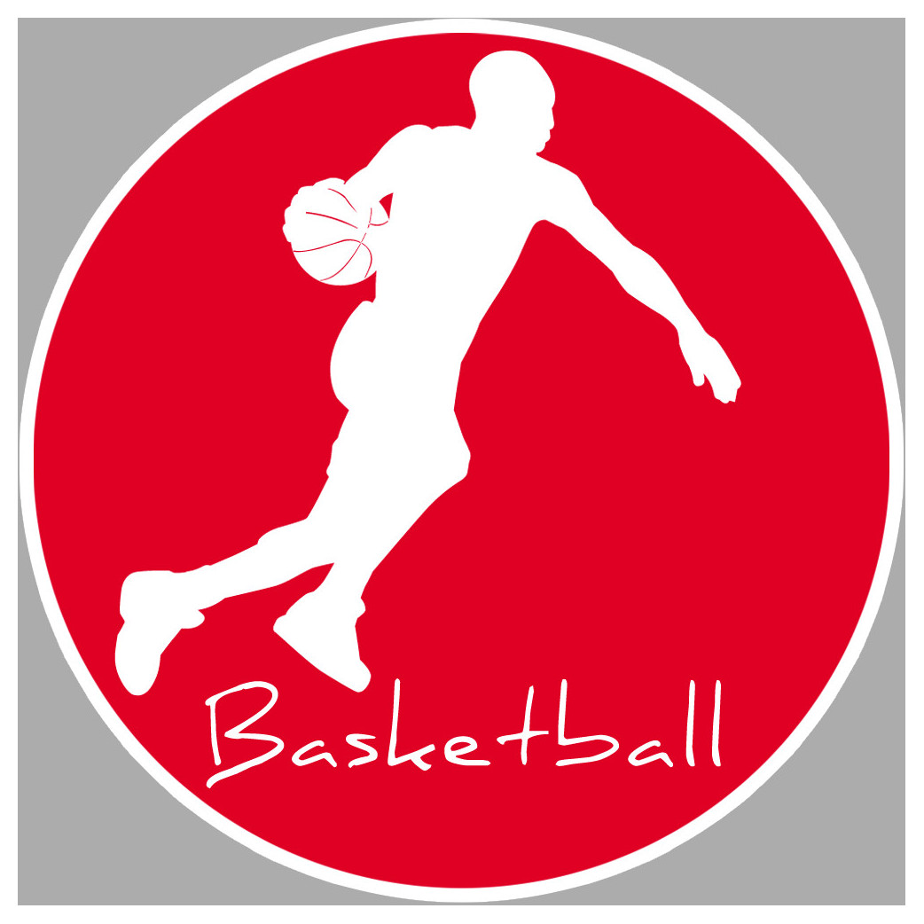 Basketball - 10cm - Sticker/autocollant