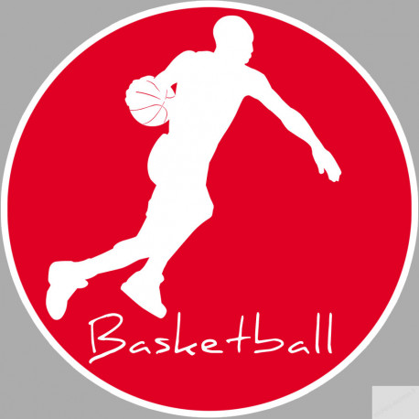 Basketball - 10cm - Sticker/autocollant