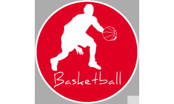 Basketball dribble - 10cm - Sticker/autocollant