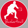 Basketball dribble - 10cm - Sticker/autocollant