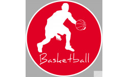Basketball dribble - 15cm - Sticker/autocollant