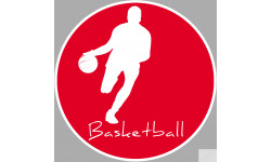 Basketball silhouette - 10cm - Sticker/autocollant