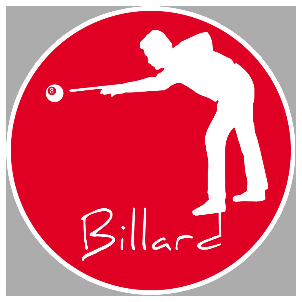 Billard - 5cm - Sticker/autocollant