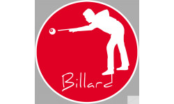 Billard - 10cm - Sticker/autocollant