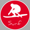 Surf - 5cm - Sticker/autocollant