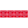 Ne pas toucher - 8fois 6x3 cm - Sticker/autocollant