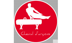 Cheval d'arçons - 5cm - Sticker/autocollant