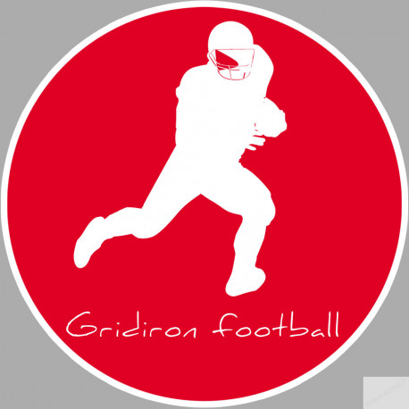 Gridiron football - 15cm - Sticker/autocollant
