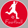 Football tir - 20cm - Sticker/autocollant