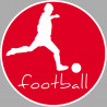 Football - 10cm - Sticker/autocollant