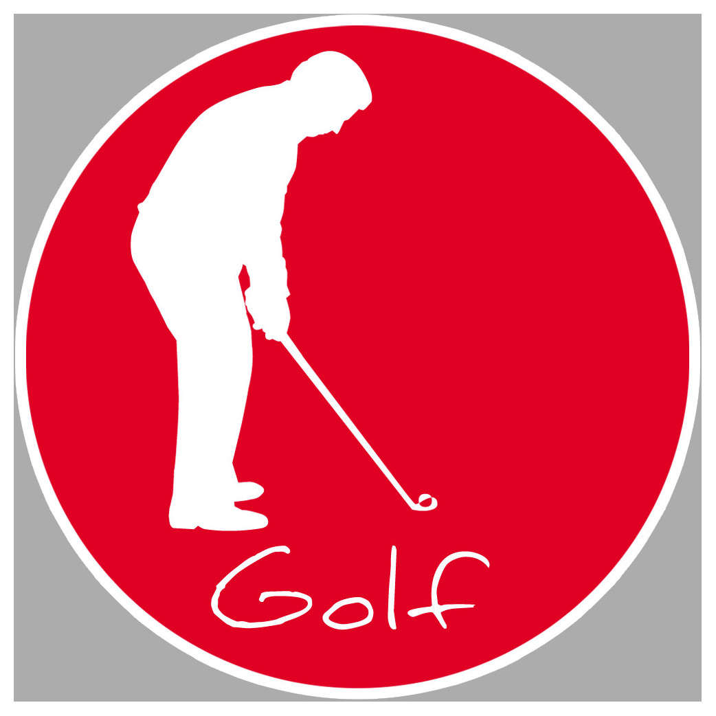 golf - 15cm - Sticker/autocollant