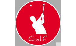 golf tir - 5cm - Sticker/autocollant