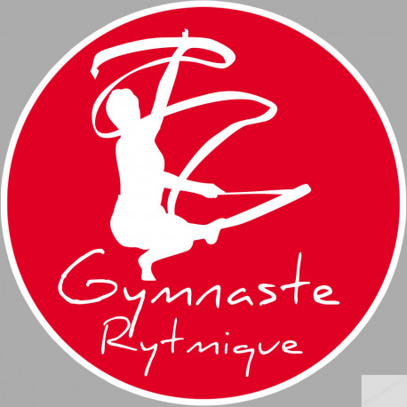 Gymnastique Rythmique - 15cm - Sticker/autocollant