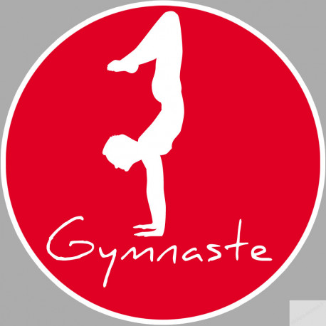 Gymnastique Sol - 10cm - Sticker/autocollant