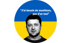 Volodymyr Zelensky - 5cm - Sticker/autocollant