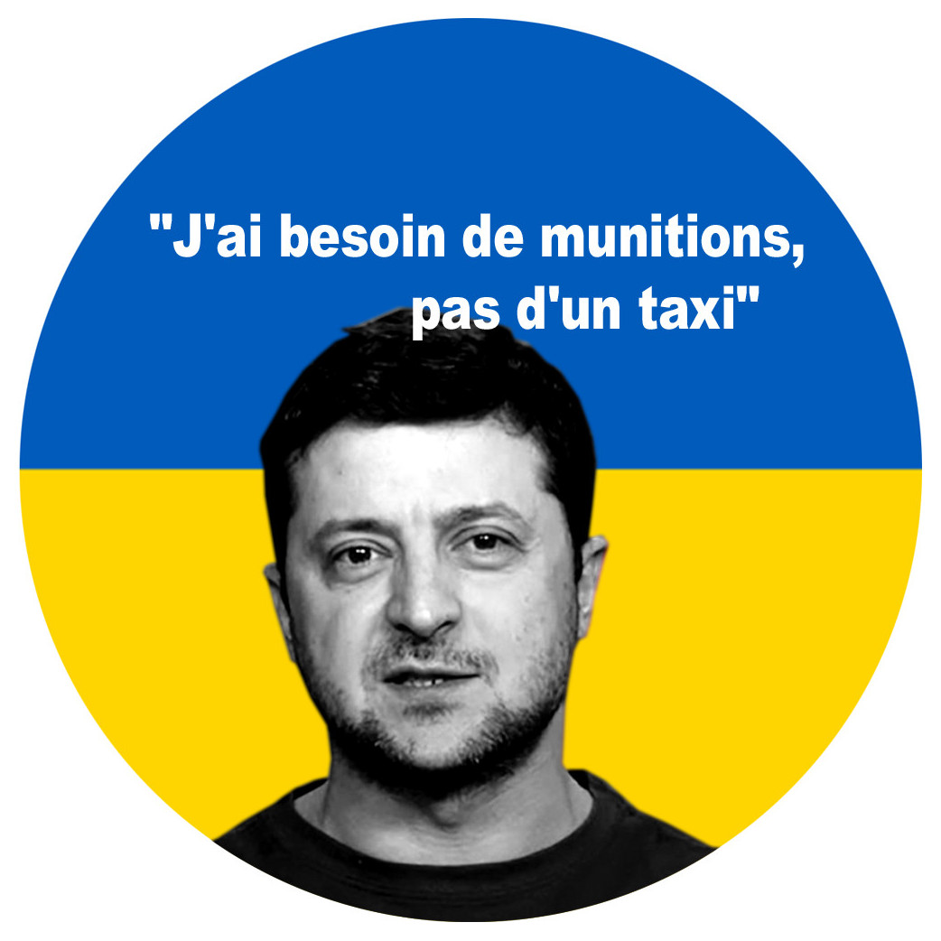 Volodymyr Zelensky - 20cm - Sticker/autocollant