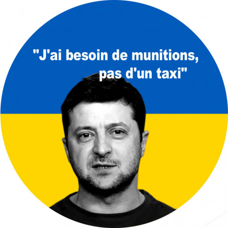 Volodymyr Zelensky - 20cm - Sticker/autocollant