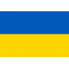 Drapeau Ukraine - 15x10cm - Sticker/autocollant