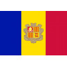 Drapeau Andorre - 19.5 x 13 cm - Sticker/autocollant