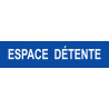 ESPACE  DÉTENTE bleu - 15x3,5cm - Sticker/autocollant