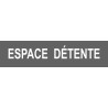 ESPACE  DÉTENTE gris - 15x3,5cm - Sticker/autocollant