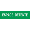 ESPACE  DÉTENTE vert - 15x3,5cm - Sticker/autocollant