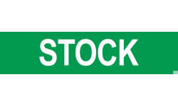 local STOCK vert - 29x7cm - Sticker/autocollant