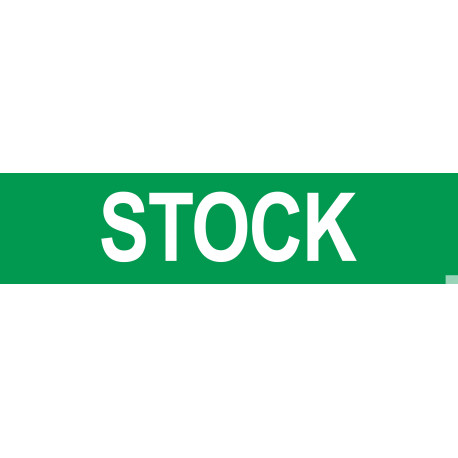 local STOCK vert - 29x7cm - Sticker/autocollant