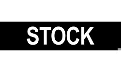 local STOCK noir - 29x7cm - Sticker/autocollant