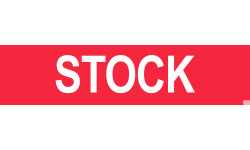 local STOCK rouge - 29x7cm - Sticker/autocollant