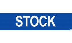 local STOCK bleu - 29x7cm - Sticker/autocollant