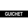 GUICHET NOIR - 29x7cm - Sticker/autocollant