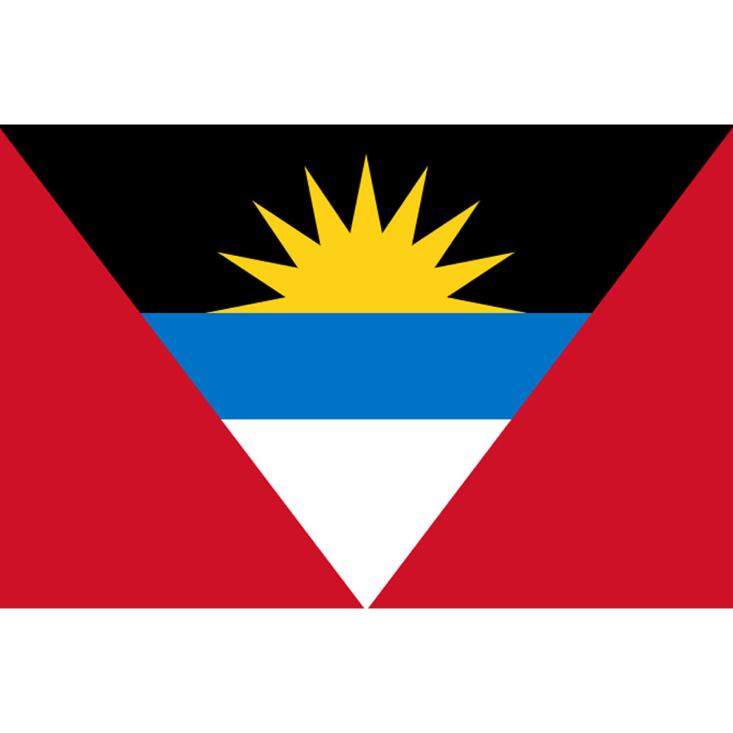 Drapeau Antigua and Barbuda - 5x3,3cm - Sticker/autocollant