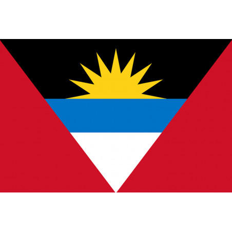 Drapeau Antigua and Barbuda - 5x3,3cm - Sticker/autocollant