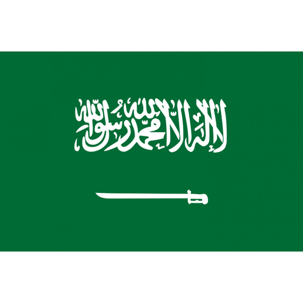 Drapeau Arabie Saoudite - 15x10cm - Sticker/autocollant