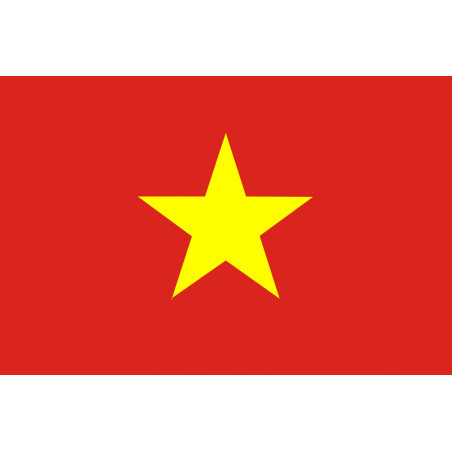 Drapeau Viet Nam - 19.5x13cm - Sticker/autocollant