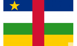 Drapeau République centrafricaine - 5x3,3cm - Sticker/autocollant