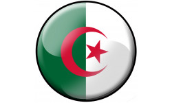 Sticker / autocollants : drapeau Algérien - 20cm