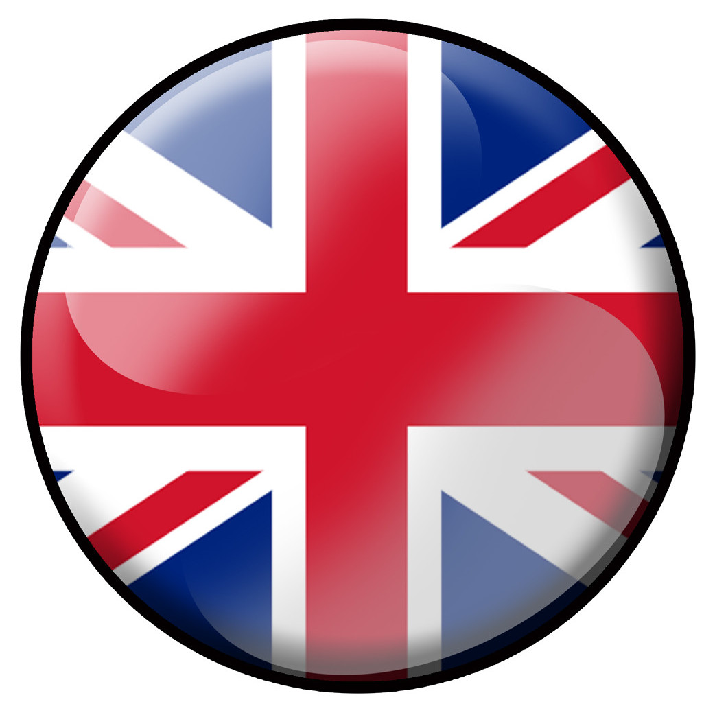 drapeau drapeau Grande Bretagne rond - 20cm - Sticker/autocollant