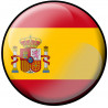 drapeau Espagne rond - 20cm - Sticker/autocollant