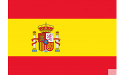 drapeauEspagne - 15x10cm - Sticker/autocollant