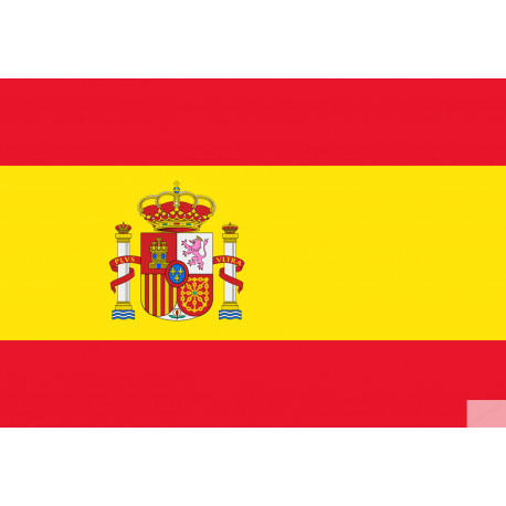 drapeauEspagne - 15x10cm - Sticker/autocollant