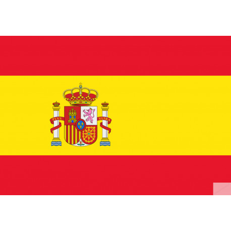 drapeau Spain - 29x20cm - Sticker/autocollant